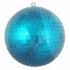 New ⭐ Blue Ornaments Northlight Peacock Blue Mirrored Glass Disco Ball 8 In. (200mm) Ball Ornament 👏
