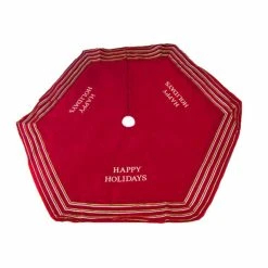 Best reviews of 💯 Christmas Tree Skirts & Collars Seasons Designs Happy Holidays 56 In. Christmas Tree Skirt ✔️
