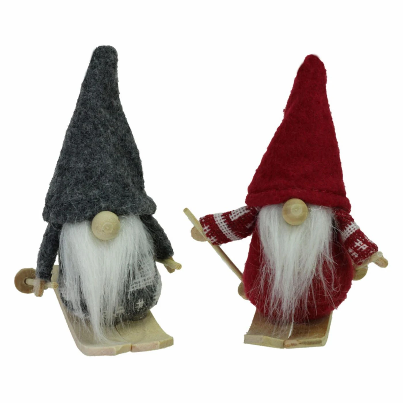 New ๐ Colorful Ornaments Northlight 4 In. 2 Piece Skiing Santa Gnomes Ornament Set ๐ 3 New ๐ Colorful Ornaments Northlight 4 In. 2 Piece Skiing Santa Gnomes Ornament Set ๐
