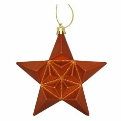 Discount 🤩 Christmas Ornament Sets DAK 5 In. Shatterproof Glittered Star ❄ Christmas Ornaments - Set Of 12 😍