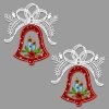 Outlet ๐ Multicolored Ornaments Heritage Lace Bell And Candles Ornament - Set Of 2 ๐ 2 Outlet ๐ Multicolored Ornaments Heritage Lace Bell And Candles Ornament - Set Of 2 ๐ -Jolly Ornaments Shop masterHLC494
