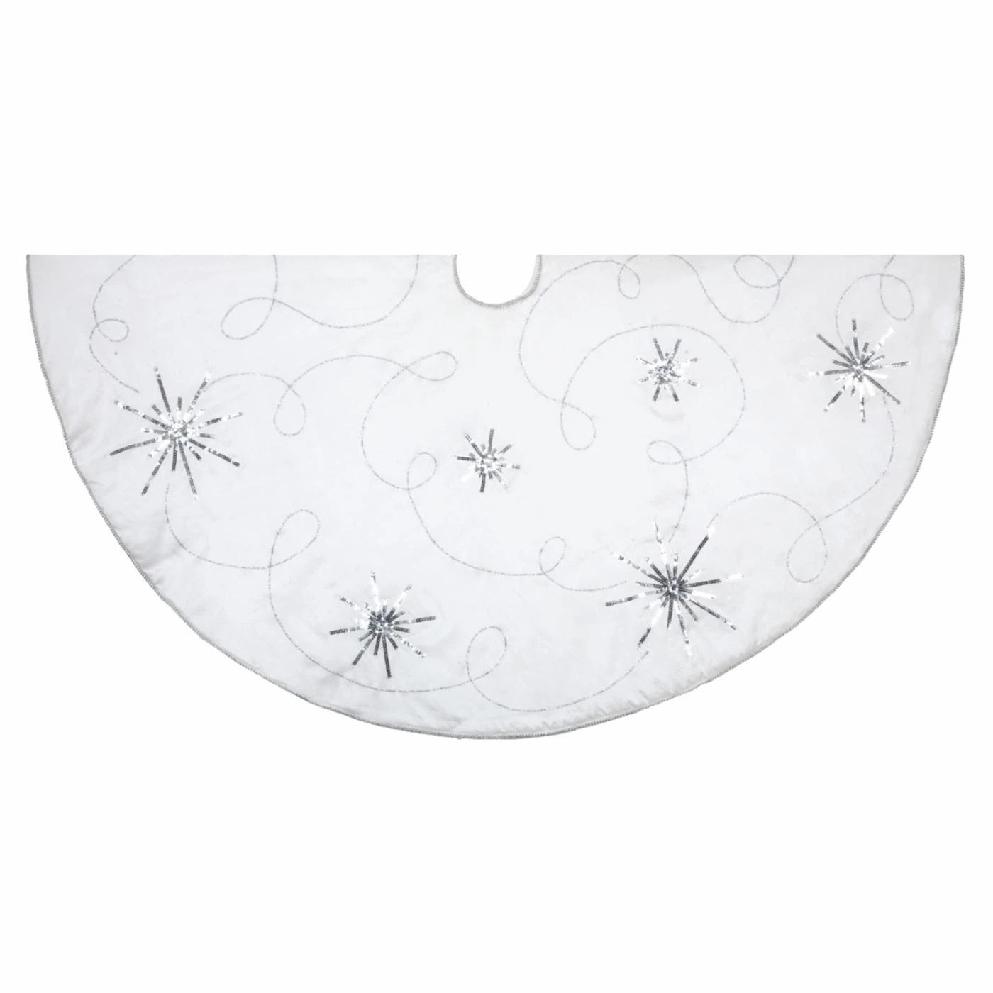 Budget ๐ Kurt S Adler Christmas Tree Skirts & Collars Kurt Adler 48 In. Ivory Scroll Embroidery And Sequin Treeskirt ๐ 3 Budget ๐ Kurt S Adler Christmas Tree Skirts & Collars Kurt Adler 48 In. Ivory Scroll Embroidery And Sequin Treeskirt ๐