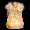 Brand new 👍 Kurt S Adler Christmas Tree Toppers Ivory Angel With Candles Treetopper 👍 -Jolly Ornaments Shop masterKSA144