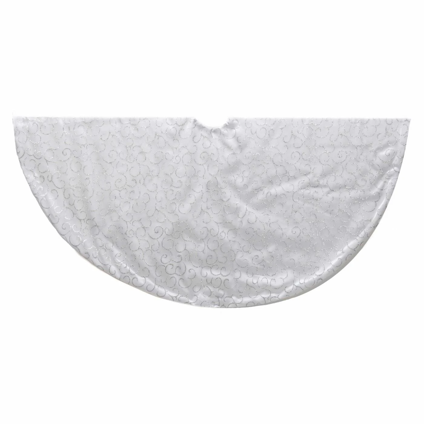 Coupon ✔️ Kurt S Adler 🤩 Christmas Tree Skirts & Collars Kurt Adler Silver Glitter Swirl Tree Skirt ✔️ 3 Coupon ✔️ Kurt S Adler 🤩 Christmas Tree Skirts & Collars Kurt Adler Silver Glitter Swirl Tree Skirt ✔️