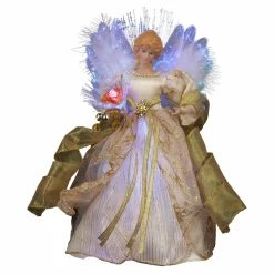 Budget 🎉 Kurt S Adler ❄ Christmas Tree Toppers Kurt Adler 12 In. Fiber Optic LED Angel Tree Topper ❤️