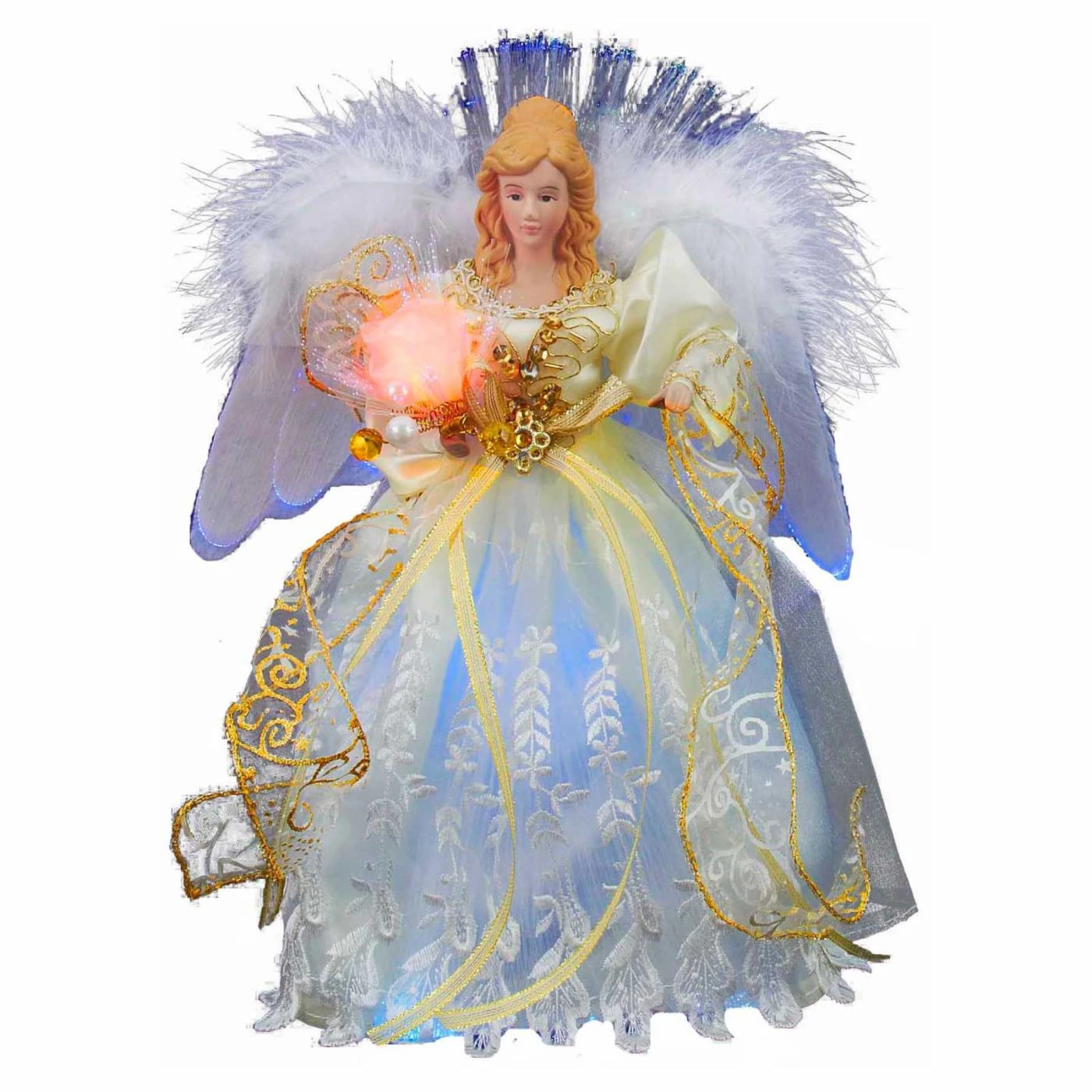 Discount 🥰 Kurt S Adler Christmas Tree Toppers Kurt Adler 12 In. LED Angel Tree Topper ✨ 3 Discount 🥰 Kurt S Adler Christmas Tree Toppers Kurt Adler 12 In. LED Angel Tree Topper ✨