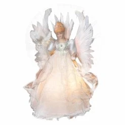 Brand new ⭐ Kurt S Adler Christmas Tree Toppers Kurt Adler 14 In. Fiber Optic Angel Tree Topper ⌛