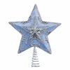Wholesale ✨ Kurt S. Adler Christmas Tree Toppers Kurt Adler 13.5 In. Pale Blue And Silver Star Treetop ⭐