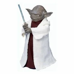 Best Pirce ⭐ Kurt S. Adler ❄ Christmas Tree Toppers Kurt Adler 12 In. Battery Operated Star Wars Yoda Saber Treetop 👍