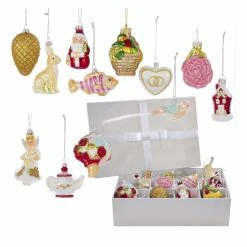 Coupon 😍 Kurt S. Adler Yellow Ornaments Kurt Adler Noble Gems Wedding Ornament - Set Of 12 ✨