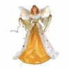 Cheapest 👏 Kurt S. Adler Christmas Tree Toppers Kurt Adler 16 In. 10-Light Cream And Gold Angel Tree Topper 🎉 -Jolly Ornaments Shop masterKSA2167
