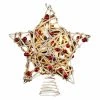 Best deal 👏 Kurt S. Adler 🧨 Christmas Tree Toppers Kurt Adler UL 10-Light Birch Berry Rattan Star Tree Topper ⭐ -Jolly Ornaments Shop masterKSA2188