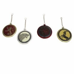 Brand new ❤️ Multicolored Ornaments Kurt S. Adler 80mm Game Of Thrones Disc Ornament - Set Of 4 ✔️