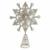 Best Pirce 🧨 Christmas Tree Toppers Kurt S. Adler Tin And Plastic Jewel Snowflake Treetop ✨ -Jolly Ornaments Shop masterKSA2430
