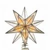 Promo ⌛ Christmas Tree Toppers Kurt S. Adler 10-Light 15-Point Gold Sputnik Capiz Treetop 👏 -Jolly Ornaments Shop masterKSA2565