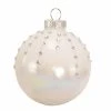 Best Pirce ⌛ White Ornaments Kurt S. Adler Pearl White Ball Ornaments - Set Of 6 ✨ -Jolly Ornaments Shop masterKSA2716