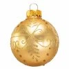 Promo 👍 Yellow Ornaments Kurt S. Adler Gold With Pattern Ball Ornaments - Set Of 12 ❤️ -Jolly Ornaments Shop masterKSA2718