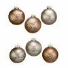 Wholesale ❤️ Metallic Ornaments Kurt S. Adler Country Home Sentiment Ball Ornaments - Set Of 6 🎉 -Jolly Ornaments Shop masterKSA2721