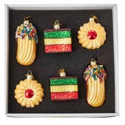 Budget ❤️ Yellow Ornaments Kurt S. Adler Noble Gems Cookie Ornaments - Set Of 6 ✔️