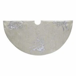 Promo ⌛ Christmas Tree 🥰 Skirts & Collars Kurt S. Adler 50 In. Reindeer Tree Skirt 🛒