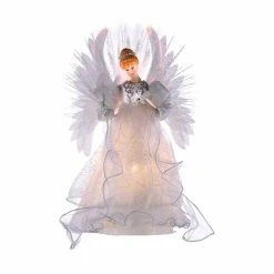 Coupon 👏 Christmas Tree Toppers Kurt S. Adler 14 In. Fiber Optic LED Angel Tree Topper ✨