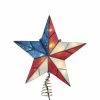 Flash Sale 🧨 Christmas Tree Toppers Kurt S. Adler Capiz American Flag Star Tree Topper 😀