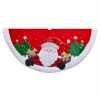 Top 10 💯 Christmas Tree Skirts & Collars Kurt Adler 48 In. Red And White Applique Santa Tree Skirt 😍 -Jolly Ornaments Shop masterKSA3162