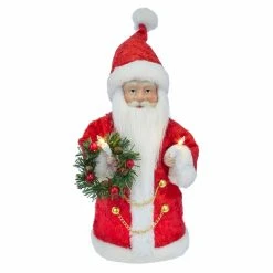 New ✔️ Christmas Tree Toppers Kurt Adler 10 In. 10 Light Santa Tree Topper 😍