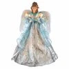 Promo 🎉 Christmas Tree Toppers Kurt Adler 10 Light 16 In. Silver And Blue Angel Tree Topper ❤️ -Jolly Ornaments Shop masterKSA3186