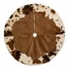 Buy 👍 Kurt S. Adler, Inc. Christmas Tree Skirts & Collars Kurt Adler 48-Inch Corduroy Cow Print Tree Skirt ⌛ -Jolly Ornaments Shop masterKSA3295
