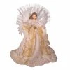 Flash Sale ✔️ Kurt S. Adler, Inc. 🧨 Christmas Tree Toppers Kurt Adler 16-Inch Fiber Optic LED Gold And White Angel Tree Topper ❤️ -Jolly Ornaments Shop masterKSA3304