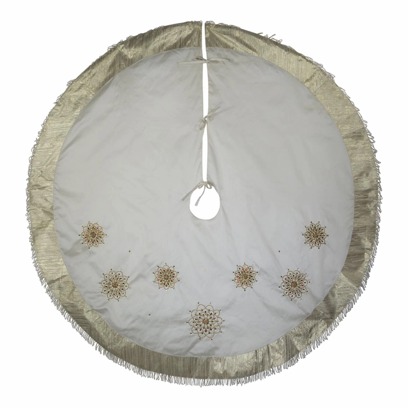 Flash Sale π€© Kurt S. Adler, Inc. β Christmas Tree Skirts & Collars Kurt Adler 60-Inch Multi-Colored Beads Flower Ivory Embroidered Tree π₯° Skirt β€οΈ 3 Flash Sale π€© Kurt S. Adler, Inc. β Christmas Tree Skirts & Collars Kurt Adler 60-Inch Multi-Colored Beads Flower Ivory Embroidered Tree π₯° Skirt β€οΈ