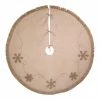 Promo 🔔 Kurt S. Adler, Inc. Christmas Tree Skirts & Collars Kurt Adler 54-Inch Jute With Macrame Snowflake Tree Skirt 🛒 -Jolly Ornaments Shop masterKSA3379