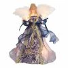 Deals 👏 Kurt S. Adler, Inc. ✨ Christmas Tree Toppers Kurt Adler 12-Inch UL 10-Light Delft Blue With Gold Angel Tree Topper ✨ -Jolly Ornaments Shop masterKSA3623