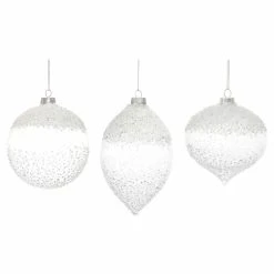 New 🎁 White Ornaments Melrose 6 Piece Winter Solstice Ornament Set 👍