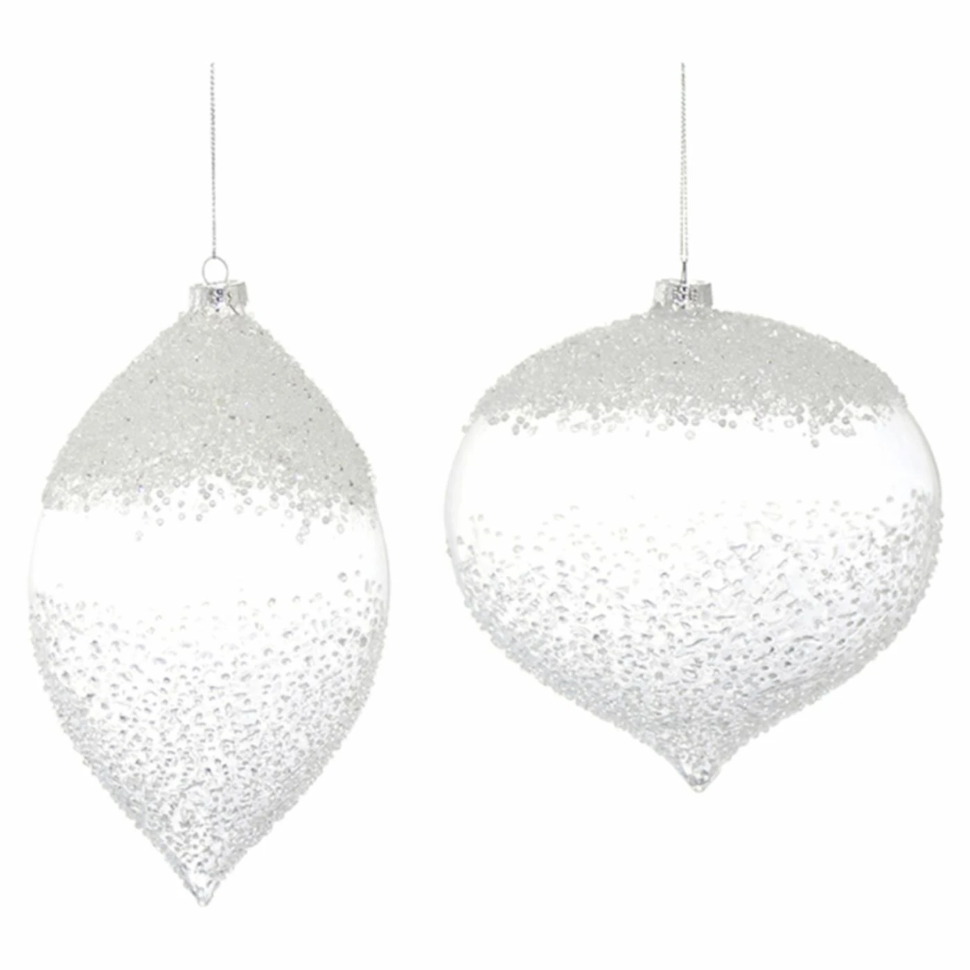 Hot Sale ๐ White Ornaments Melrose 4 Piece Winter Solstice Glass Ornament Set ๐ 3 Hot Sale ๐ White Ornaments Melrose 4 Piece Winter Solstice Glass Ornament Set ๐