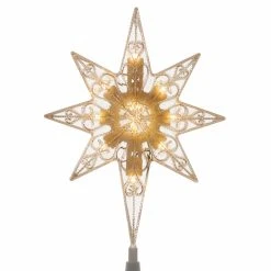 Hot Sale 🥰 Christmas Tree Toppers National Tree Company 11 In. Tree Top Star With Battery Operated Warm White LED Lights 🔥