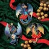 Brand new 💯 Multicolored Ornaments Design Toscano Dragons Of Talbooth Holiday Ornaments 👏 -Jolly Ornaments Shop masterTOSC1929
