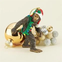 Buy ✨ Multicolored Ornaments Design Toscano Bigfoot The Holiday Yeti Holiday Ornament 🎁