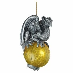 Discount ✔️ Multicolored Ornaments Design Toscano Protector Of The Gothic Portal Celtic Dragon Holiday Ornament 🌟