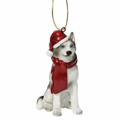 Best deal ✨ Multicolored Ornaments Design Toscano Siberian Husky Holiday 🧨 Dog Ornament ❤️