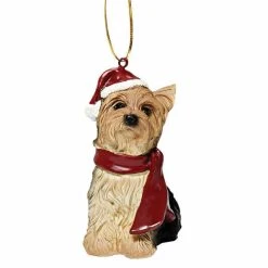 Best deal ⭐ Multicolored Ornaments Design Toscano Yorkie Holiday 😉 Dog Ornament 😍