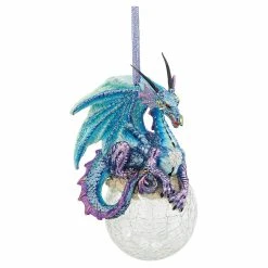 Promo ⭐ Multicolored Ornaments Design Toscano Frost The Gothic Dragon Holiday Ornament 👏