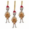 Promo ✔️ Yellow Ornaments Design Toscano Wiseman Star 😍 Christmas Alien Holiday Ornament - Set Of 3 🎉 -Jolly Ornaments Shop masterTOSC4177