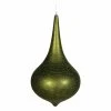 Best deal 🔔 Green Ornaments Vickerman 24 In. Dark Olive Matte Glitter Onion Drop ⌛ -Jolly Ornaments Shop masterVKR1600