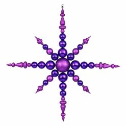 Brand new 🛒 Purple Ornaments Vickerman 43 In. Purple Finish Snowflake 🎉