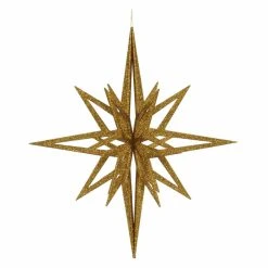 Wholesale 🔔 Metallic Ornaments Vickerman 24 In. 3D Glitter Star Ornament 🎉