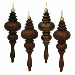 Best reviews of ⭐ Yellow Ornaments Vickerman 7 In. 4 Finish Finial Ornament - Set Of 8 🔔
