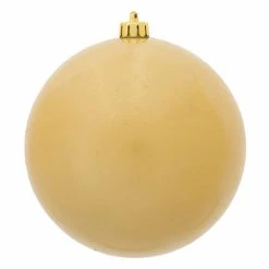 Promo 😍 Yellow Ornaments Vickerman 3 In. 🔥 Candy Ball Ornament - Set Of 12 ❤️