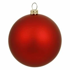 Discount ⭐ Yellow Ornaments Vickerman 6 In. Matte Ball Ornament - Set Of 4 ⌛
